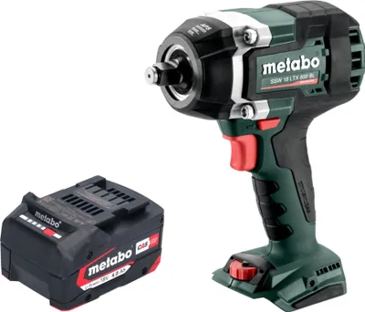Zdjęcie produktu dla Akumulatorowy klucz udarowy Metabo SSW 18 LTX 800 BL 18 V 800 Nm 1/2" bezszczotkowy + 1x akumulator 4,0 Ah - bez ładowarki