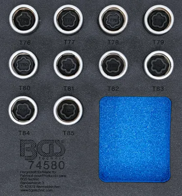 Produktbild von BGS 74580 | Felgenschloss-Werkzeug-Satz für Tesla | 10-tlg.