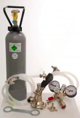 Produktbild von Zubehörpaket für Kontakt 2-leitig mit 2x Flach Fitting ohne Co2 Flasche