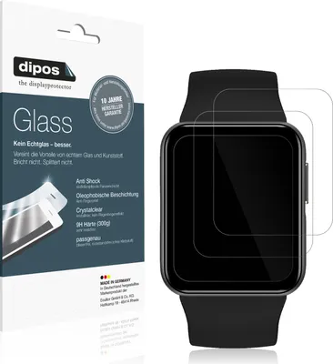 Produktbild von 1x Schutzfolie für GRV Smartwatch - Anti-Shock 9H Folie dipos Glass Kunststoffglas