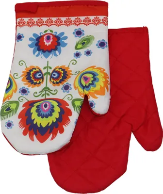 Produktbild von Küchenhandschuhe mit Magnet Leute, Rot