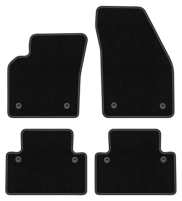 Immagine prodotto di Tappetini in moquette per Volvo V50 2004-2012 (station wagon) – set 4 pezzi, neri, su misura – Wielganizator BASIC
