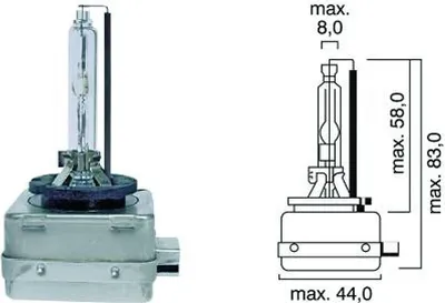 Produktbild von 1x DIEDERICHS LID10004 Gasentladungslampe Xenon Scheinwerfer Glühlampe 25W 42V PK32d-1