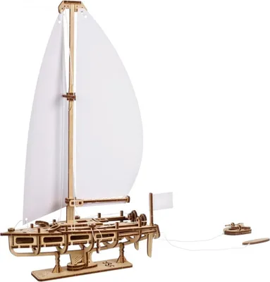 Produktbild von uGEARS 3D-Holzpuzzle „Ozeanjacht“