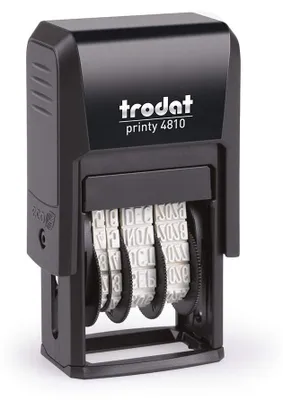 Produktbild von TRODAT - DATEMTWARM PRINTY 4810 Text Black | 1 Stück