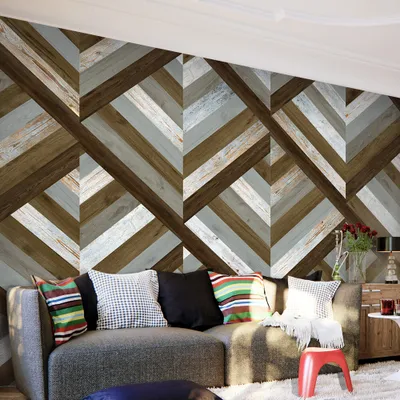Produktbild von PURO TAPETE - Realistische Tapete ohne Rapport und Versatz 10m Vlies Tapetenrolle Wandtapete modern design Fototapete - Holz Textur f-A-0441-j-c