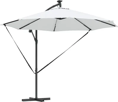 Produktbild von vidaXL Sonnenschirm Sand 294 x 294 x 248 cm Polyester und Aluminium