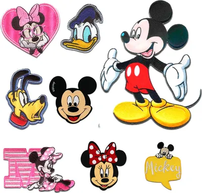 Obrázek produktu pro Záplata nažehlovací obrázek Mickey Mouse Disney komiksové dětské záplaty aplikace záplaty