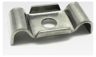 Produktbild von 10 Stück Mattenbefestigung Klemmlasche Edelstahl Batterfly Halter Gittermattenhalter für Stabstärken 6/5/6 und 8/6/8 geeignet