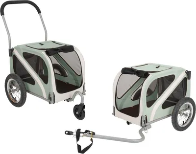 Obrázok produktu pre Blue Bird príves na bicykel Dog Mini 12" pre montáž na nápravu blato/béžová