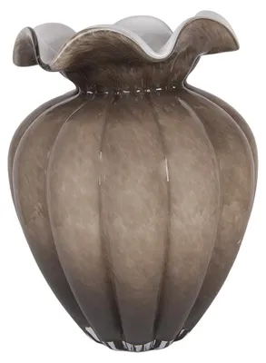 Productafbeelding van Clayre & Eef vaas, diameter 20 cm, hoogte 28 cm, bruin glas