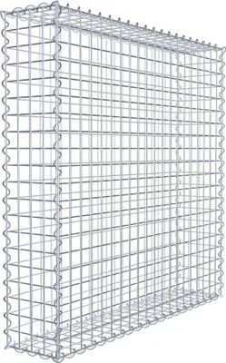 Produktbild von Gabione 100 cm x 100 cm x 20 cm (L x H x T), Maschenweite 5 cm x 5 cm, Spirale