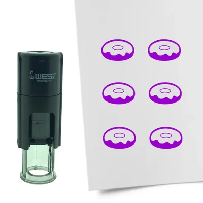 Image de Tampon encreur CombiCraft Donut 10 mm rond – Encre violette