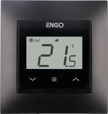 Zdjęcie produktu dla ENGO | Termoregulator E55-B - Czarny - Wi-Fi - Elegancki design - Łatwa instalacja