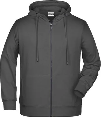 Produktbild von Sweat-Jacke mit Kapuze und Reißverschluss graphite, Gr. L