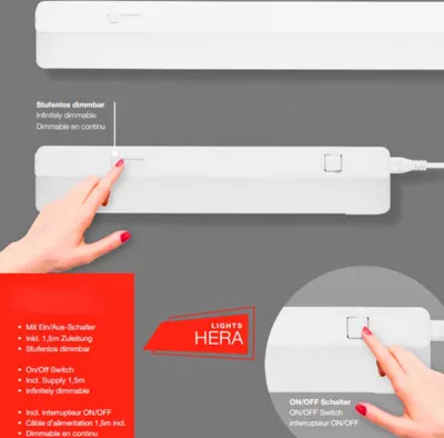 Produktbild von Unterbauleuchte Telefunken LED Weiß 8,5 Watt mit Steckerzuleitung Küchenlampe 4000K