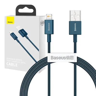 Produktbild von Baseus Superior Schnellladekabel USB - Lightning 2,4A blau (1m)