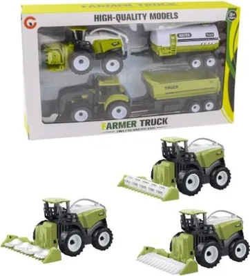 Produktbild von Mähdrescher und Traktor mit Anhängern 9972-30B 09189