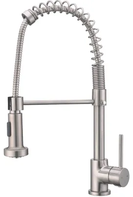 Image de Plimo mitigeur évier à douchette mobile façon inox Essebagno