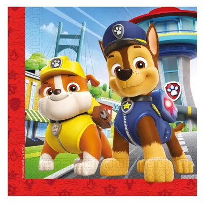 Obrázek produktu pro Serwetki papierowe Paw Patrol Rescue Heroes 33x33cm 20szt.