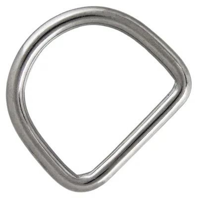 Produktbild von AG-BOX D-Ring 8x50 geschweißt, poliert, Edelstahl A4, 10 Stück