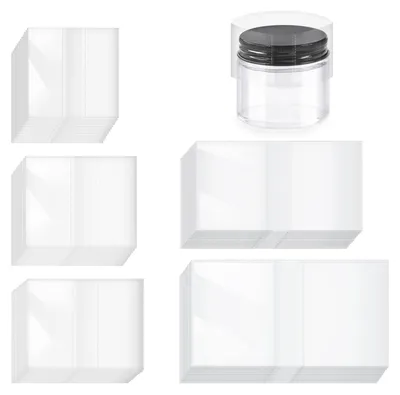 Immagine prodotto di 1250 pezzi di pellicola termoretraibile trasparente, disponibile in 5 diverse dimensioni, realizzata in PVC