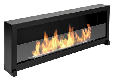 Zdjęcie produktu dla Biokominek wolnostojący 120 cm BOX z szybą. Kominek do postawienia lub zawieszenia.