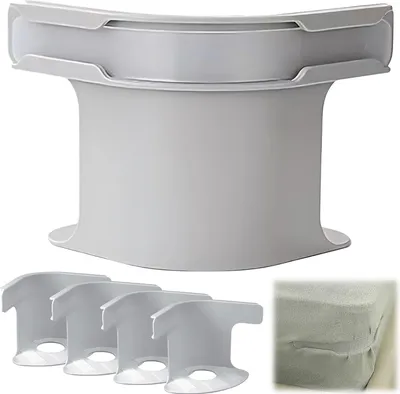 Produktbild von Spannbettlakenhalter, 4er-Set, rutschfeste Matratzenhalter, Befestigungsstreifen, alle Größen, grau