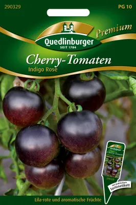 Zdjęcie produktu dla Quedlinburger Saatgut - Tomato Cherry Indigo rose - Nasiona - 290329