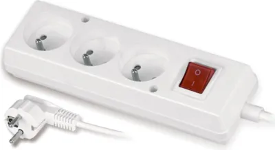 Obrázek produktu pro Prodloužovací Kabel Do Krytu 3 Zásuvky 3 Metry S Vypínačem - Vt-300-1303W