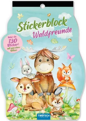 Produktbild von Trötsch Stickerblock Waldfreunde