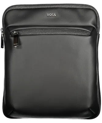 Produktbild von Schwarze Herren Umhängetasche: Verstellbar, 2 Taschen, Reißverschluss