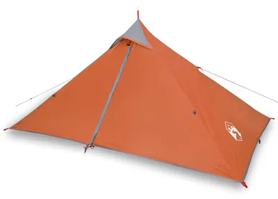 Imagen del producto de vidaXL Tienda de campaña tipo tipi para 1 persona, color naranja, impermeable