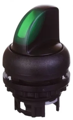 Produktbild von Schalterantrieb 2-Positionen grün mit Hintergrundbeleuchtung, Rückstelltaste M22S-WRLK-G 216828
