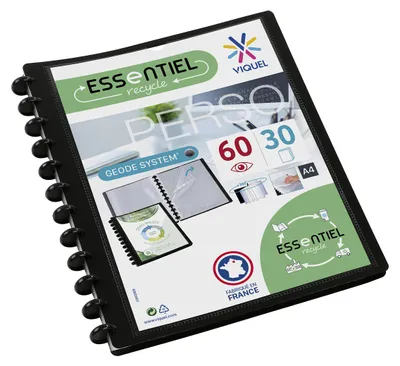 Obrázok produktu pre Viquel 044905, Organizér na bežné dokumenty, A4, polypropylén (PP), čierny, na výšku, 30 vreciek