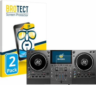 Produktbild von 2x Für Numark Mixstream Pro Go Schutzfolie BROTECT Displayschutz Display Schutz Folie Klar Transparent