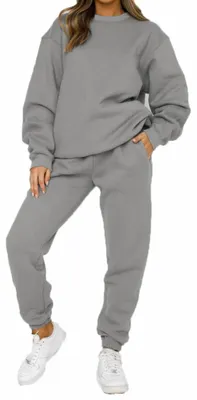 Produktbild von DamenTrainingsanzugSetJoggingAnzugHoodieGemütlichDamenFreizeitAnzugLangarmHoodieJogginghoseSweatshirtFitnessAnzügeFürAlltagLebenMust-HaveFürSport（XL）