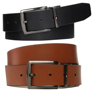 Produktbild von Tommy Hilfiger - Gürtel für Herren, Unifarben, Leder, wendbar NA1450 (95 cm) (Braun/Schwarz)