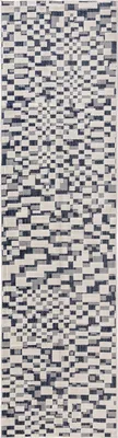 Image de Tapis d'intérieur et d'extérieur Interiyou Kano bleu/blanc A7 70 x 200 cm