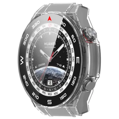 Image de INF Étui de protection pour Huawei Watch Ultimate - Coque et étui intégrés en argent Transparent