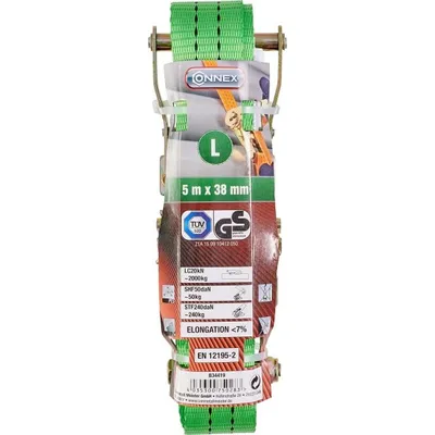 Produktbild von Connex Spanngurt 5 m x 38 mm Ratsche 2000 kg – b34419