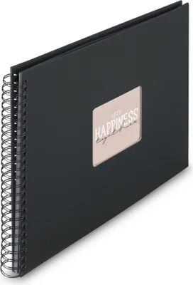 Obrázek produktu pro Hama 00009835, Černá, 300 listy, 10 x 15, Kroužková vazba, Černá, 50 listy