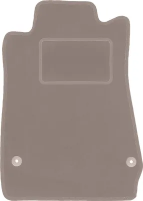 Produktbild von Fahrerfußmatte Velours beige passend für Mercedes SLK R171 (2004-2011, Coupe) – mit Befestigungen – passgenau