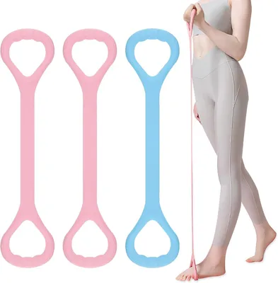 Obrázok produktu pre Odporové pásky 3 kusy, Figure 8, pre fyzioterapiu, elastické, odolné, protišmykový dizajn