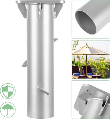 Immagine prodotto di Fiqops Supporto per ombrellone a sbalzo da 16 cm Piastra di base universale per ombrellone
