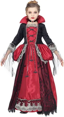 Produktbild von Vampirkönigin - Halloween Kostüm Kinder Mädchen Kindergröße: 158-164