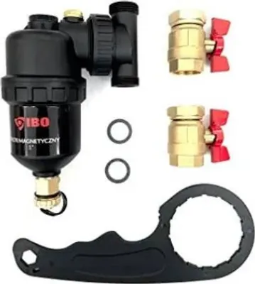 Immagine prodotto di IBO Separatore di fanghi magnetico da 1 pollice, filtro magnetico - I-003