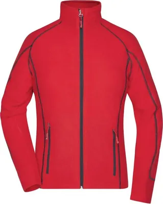 Produktbild von Leichte Outdoor-Fleecejacke red/carbon, Gr. XXL