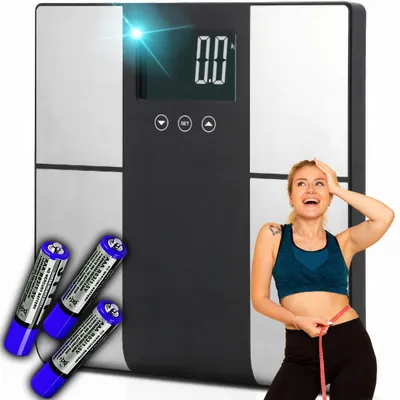 Produktbild von Analytische Badezimmerwaage 5-in-1 Fett, Wasser, Muskel 225 kg LCD, Retoo