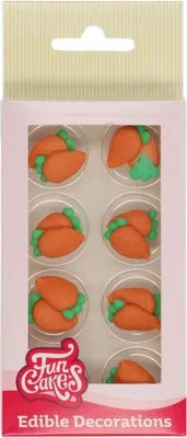 Produktbild von FunCakes Zucker Dekorationen Möhren / Karotten Set / 16 Stück